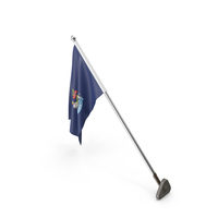 USA States Maine Wall Flag Stand PNG & PSD Images