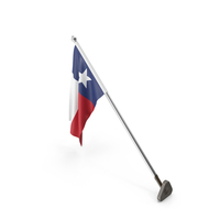 USA States Texas Wall Flag Stand PNG & PSD Images