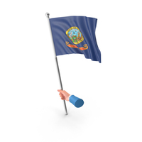 USA States Idaho Single Hand Hold Flag PNG & PSD Images