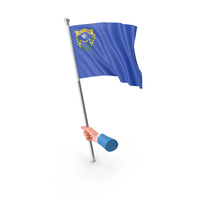USA States Nevada Single Hand Hold Flag PNG & PSD Images