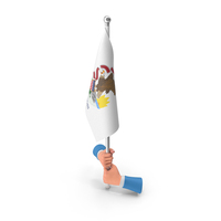 USA States Illinois Two Hand Hold Flag PNG & PSD Images