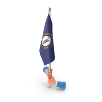 USA States Kentucky Two Hand Hold Flag PNG & PSD Images