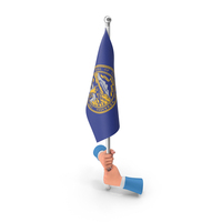 USA States Nebraska Two Hand Hold Flag PNG & PSD Images