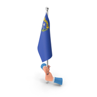 USA States Nevada Two Hand Hold Flag PNG & PSD Images