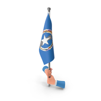 USA States Northern Mariana Islands Two Hand Hold Flag PNG & PSD Images