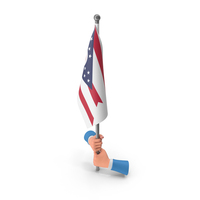 USA States Ohio Two Hand Hold Flag PNG & PSD Images