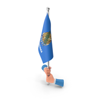 USA States Oklahoma Two Hand Hold Flag PNG & PSD Images