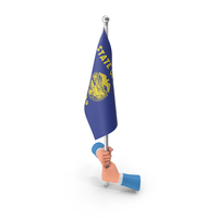 USA States Oregon Two Hand Hold Flag PNG & PSD Images