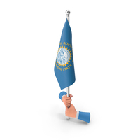 USA States South Dakota Two Hand Hold Flag PNG & PSD Images