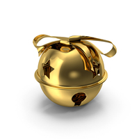Christmas Bell Gold PNG & PSD Images