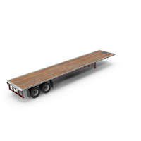 Flatbed Semi-Truck Trailer PNG & PSD Images