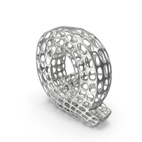 Abstract Silver Letter Q PNG & PSD Images
