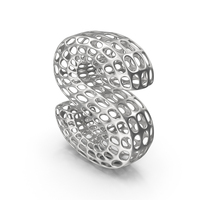 Abstract Silver Letter S PNG & PSD Images