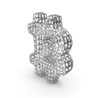 Abstract Silver Bitcoin PNG & PSD Images