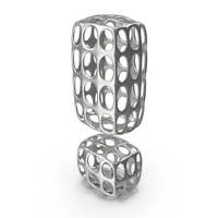 Abstract Silver Exclamation Mark PNG & PSD Images