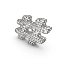 Abstract Silver Hashtag PNG & PSD Images