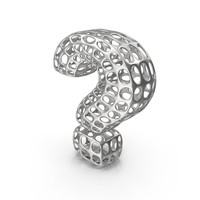 Abstract Silver Question Mark PNG & PSD Images