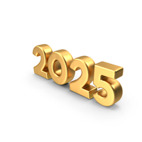 New Year 2025 Metal Toon PNG & PSD Images