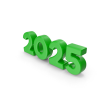 New Year 2025 Color Toon PNG & PSD Images