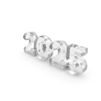 New Year 2025 Ice Toon PNG & PSD Images