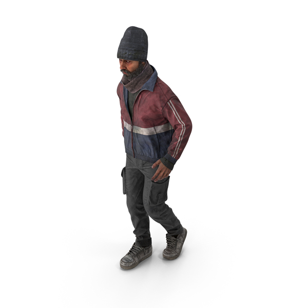 Walking Homeless Man PNG & PSD Images