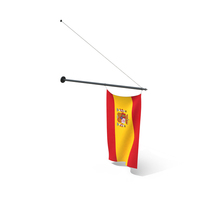 Wall Mount Flag Spain PNG & PSD Images