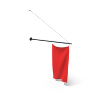 Red Wall Mount Flag PNG & PSD Images