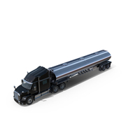 Generic Semi Truck Sleeper With Tanker Trailer PNG & PSD Images