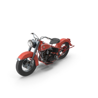 Harley Davidson FL EL 1957 Rusted PNG & PSD Images
