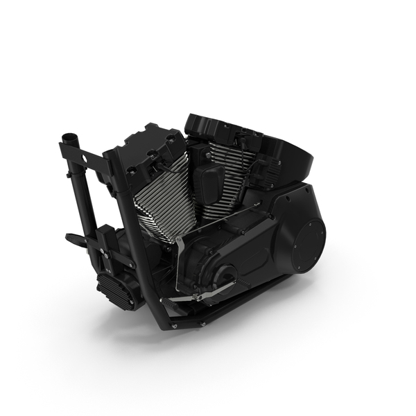 V-Twin Motorcycle Engine PNG & PSD Images