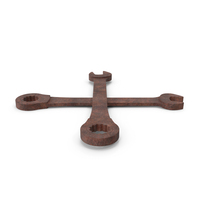 Crossed Wrenches Rusty PNG & PSD Images