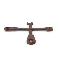 Crossed Wrenches Rusty PNG & PSD Images
