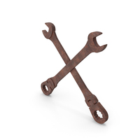 Crossed Wrenches Rusty PNG & PSD Images