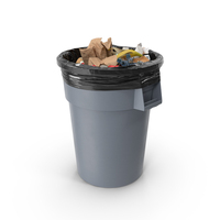 Full Trash Bag In A Can PNG & PSD Images
