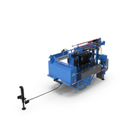 B-51 Mobile Drilling Rig Blue PNG & PSD Images