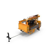 B-51 Mobile International Drilling Rig Orange PNG & PSD Images