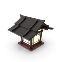 Small Japanese Street Lamp PNG & PSD Images