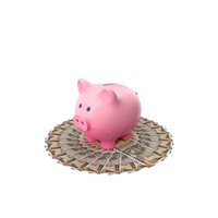 Circlular Arranged Indian 500 Rupees Money Notes Piggy Bank PNG & PSD Images
