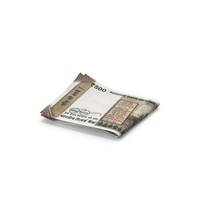 Double Indian 500 Rupees Money Note Fold Ground PNG & PSD Images