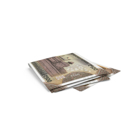 Double Indian 500 Rupees Money Note Fold On Ground PNG & PSD Images