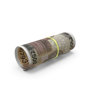 Few Indian 500 Rupees Money Notes Bill Rolled PNG & PSD Images