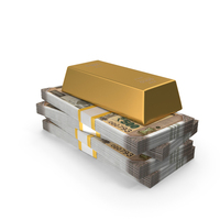 Gold Four Buiscuits Indian 500 Rupees Lot Money PNG & PSD Images