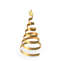 Tree Ribbon Star Metal PNG & PSD Images