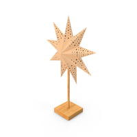 Standing Christmas Paper Star PNG & PSD Images