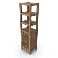 Hand Carved Lombok Storage Cabinet Colors PNG & PSD Images