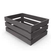 Black Wooden Crate PNG & PSD Images