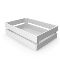 White Wooden Crate PNG & PSD Images