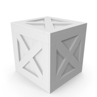 White Wooden Crate Box PNG & PSD Images