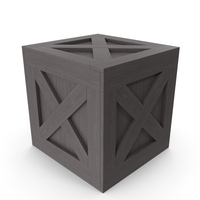 Black Wooden Crate Box PNG & PSD Images