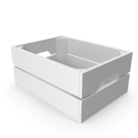 White Wooden Crate PNG & PSD Images